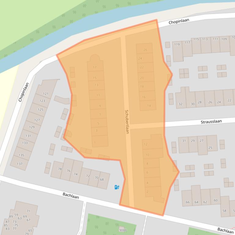 Kaart van postcodegebied 3706BV.