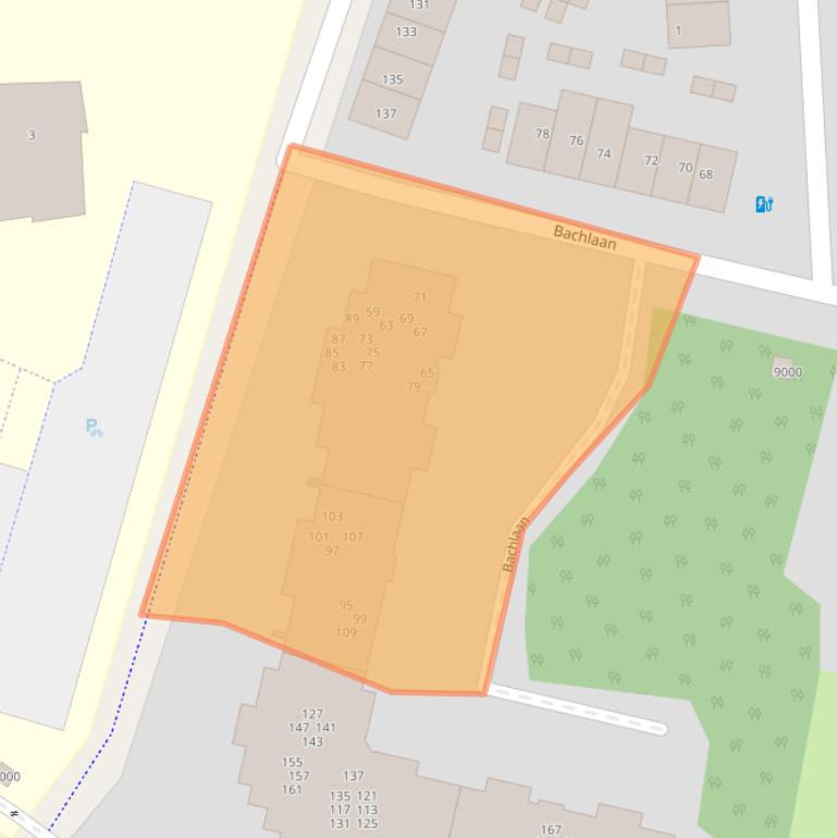 Kaart van postcodegebied 3706BW.