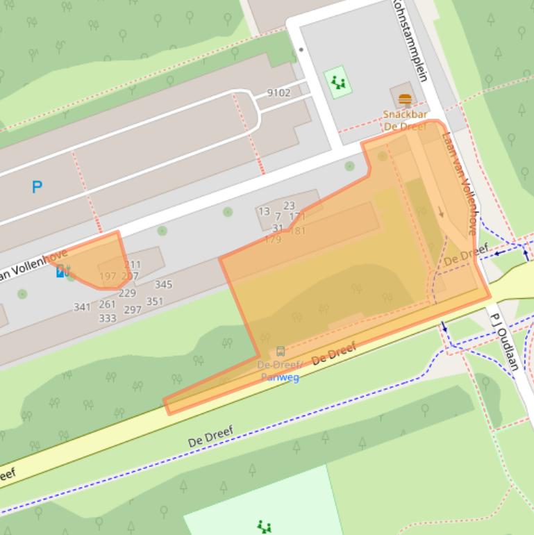 Kaart van postcodegebied 3706CE.