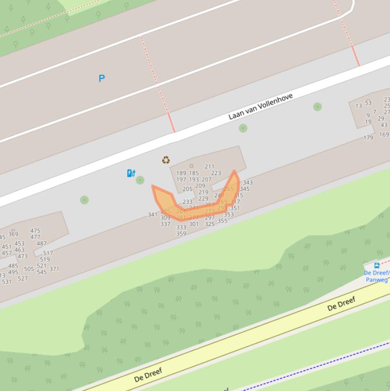 Kaart van postcodegebied 3706CH.