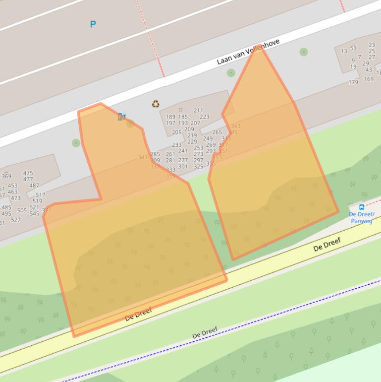 Kaart van postcodegebied 3706CK.