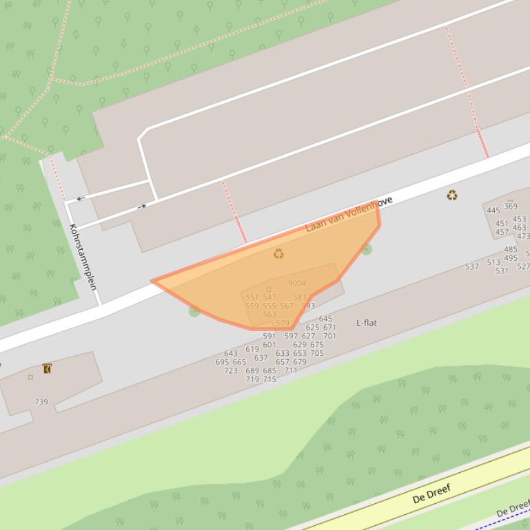 Kaart van postcodegebied 3706CR.