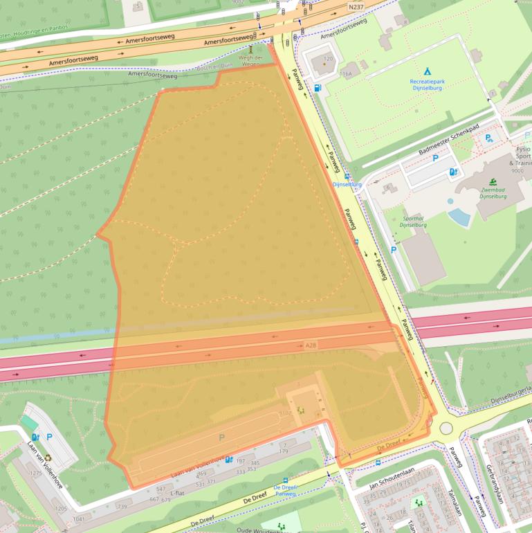 Kaart van postcodegebied 3706CZ.