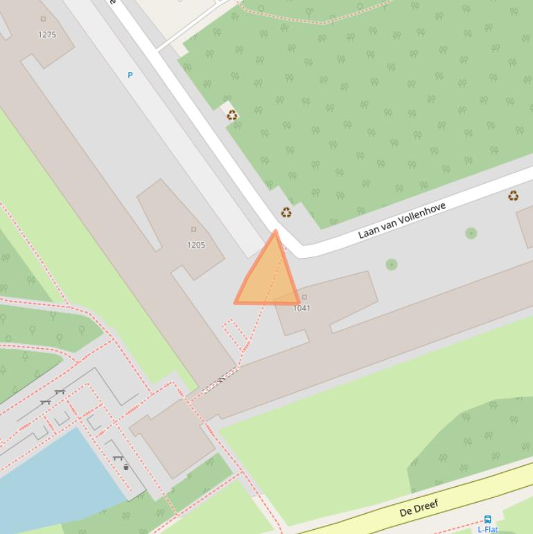 Kaart van postcodegebied 3706EJ.