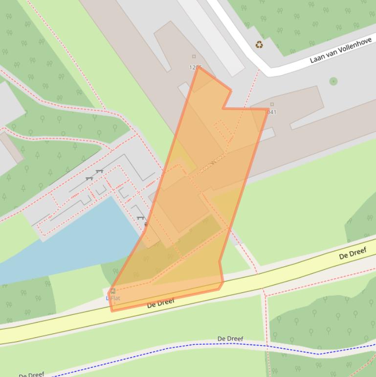 Kaart van postcodegebied 3706EK.