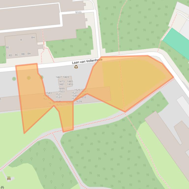 Kaart van postcodegebied 3706GD.