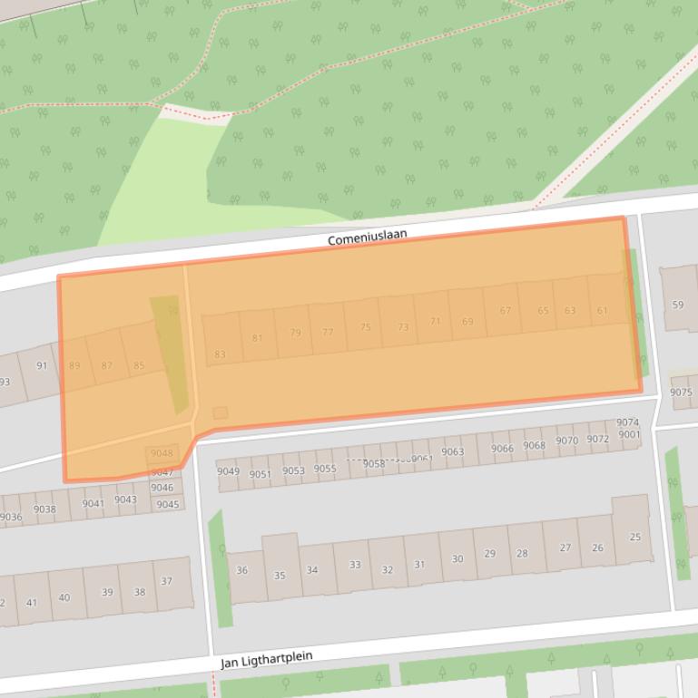 Kaart van postcodegebied 3706XC.