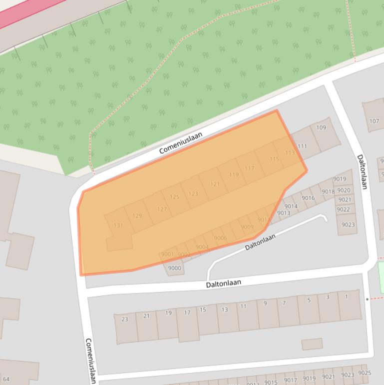 Kaart van postcodegebied 3706XE.