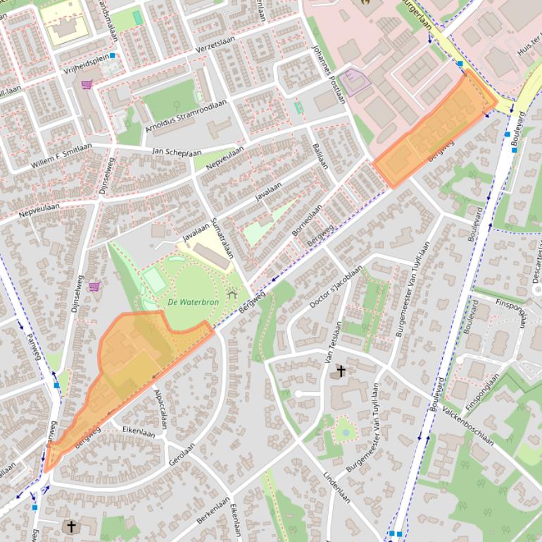 Kaart van postcodegebied 3707AC.