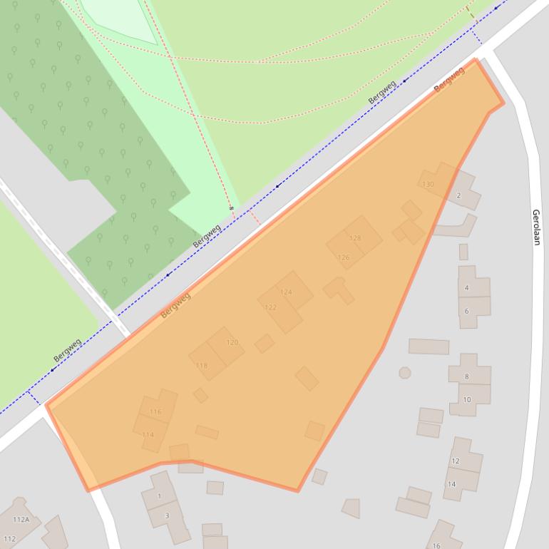 Kaart van postcodegebied 3707AG.