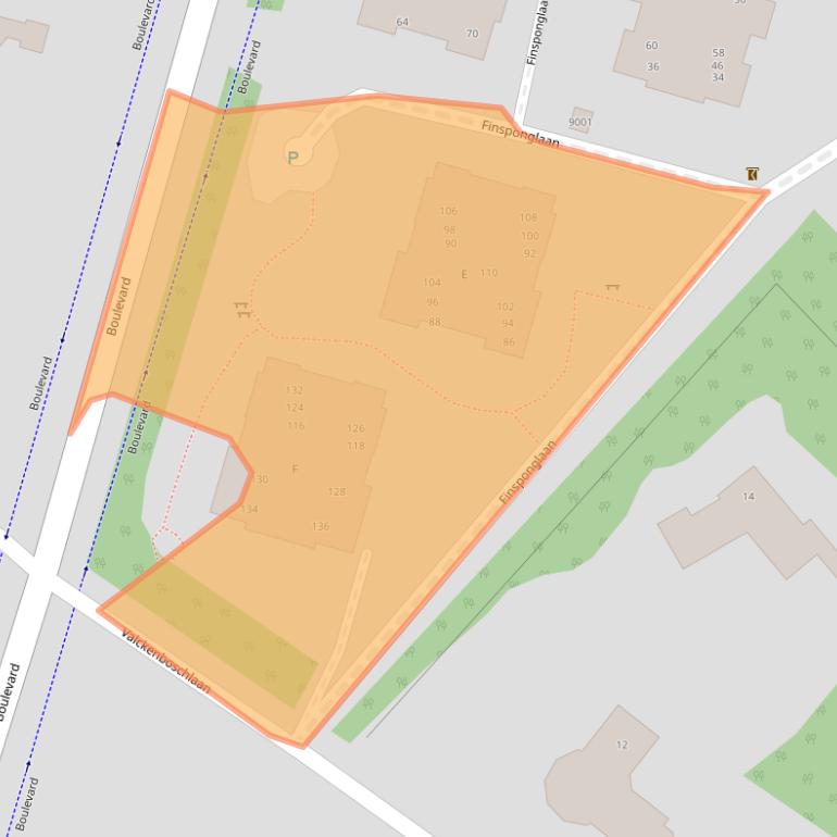 Kaart van postcodegebied 3707BV.