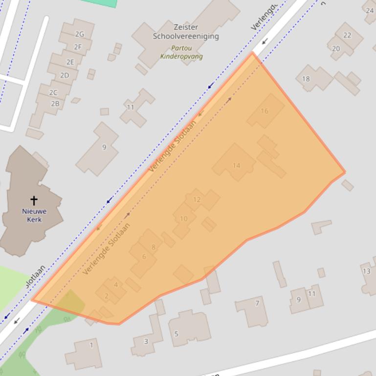 Kaart van postcodegebied 3707CG.