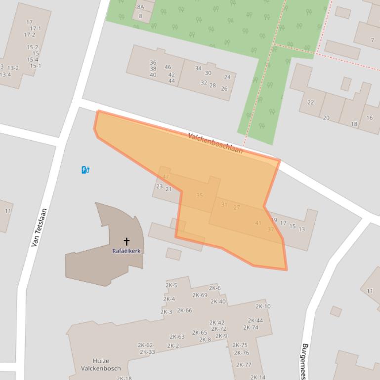 Kaart van postcodegebied 3707CN.