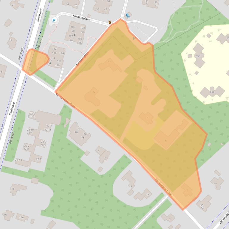 Kaart van postcodegebied 3707CR.