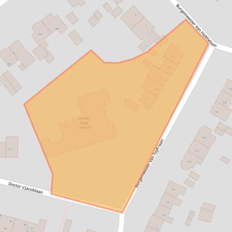 Kaart van postcodegebied 3707CV.