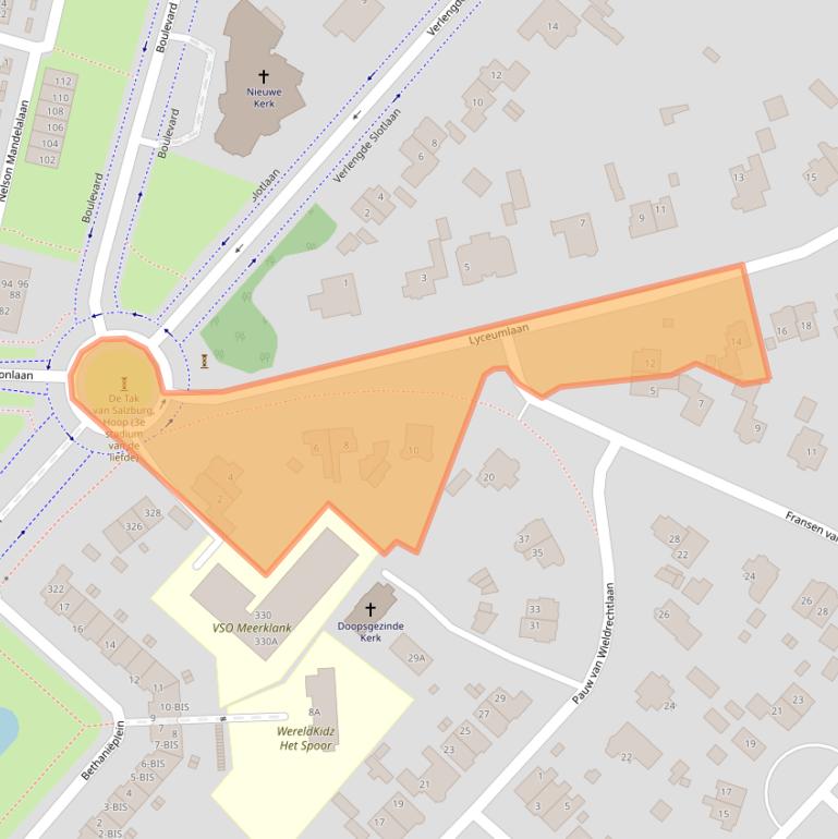 Kaart van postcodegebied 3707EC.