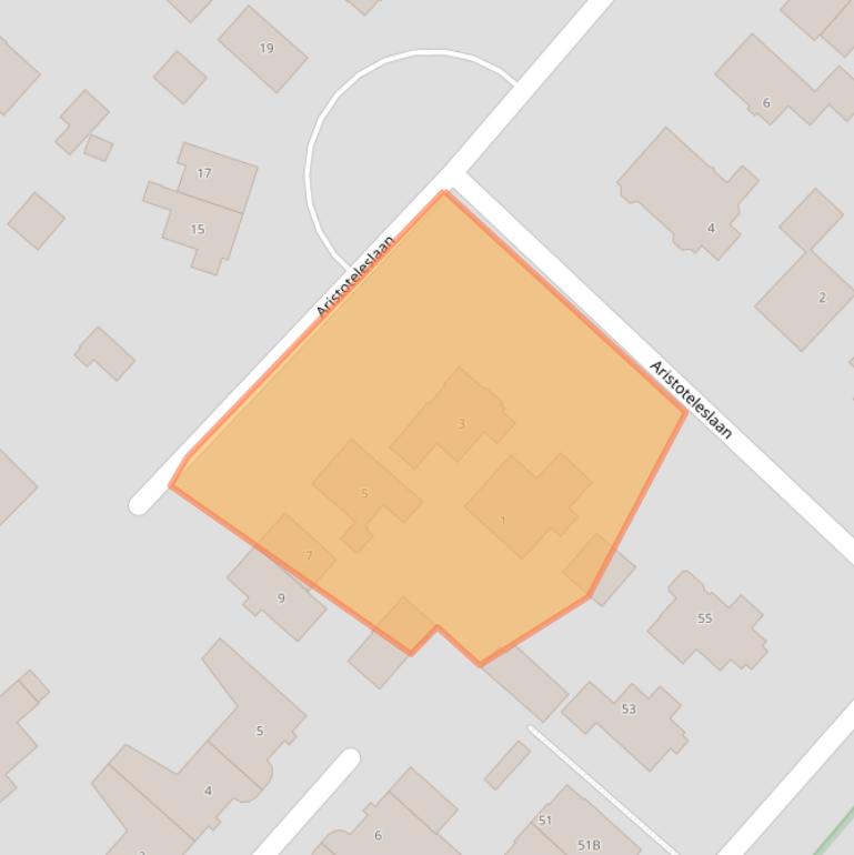 Kaart van postcodegebied 3707EJ.