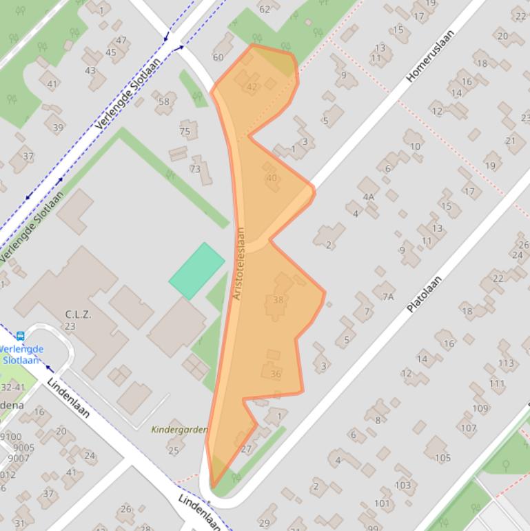 Kaart van postcodegebied 3707EM.