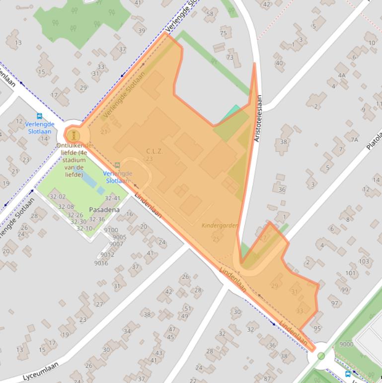 Kaart van postcodegebied 3707EP.