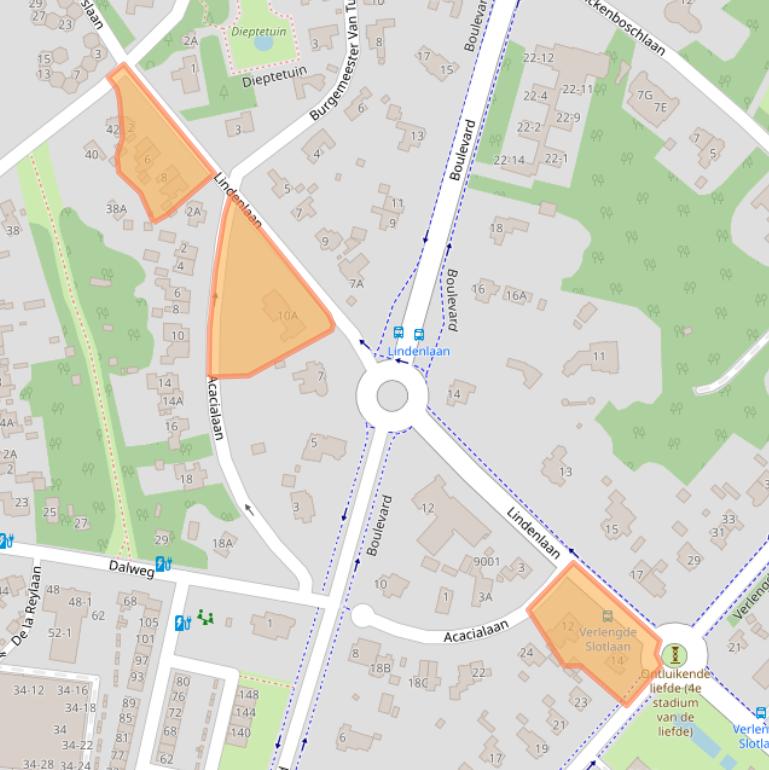 Kaart van postcodegebied 3707ER.