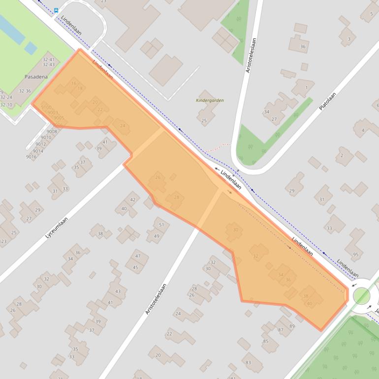 Kaart van postcodegebied 3707ES.