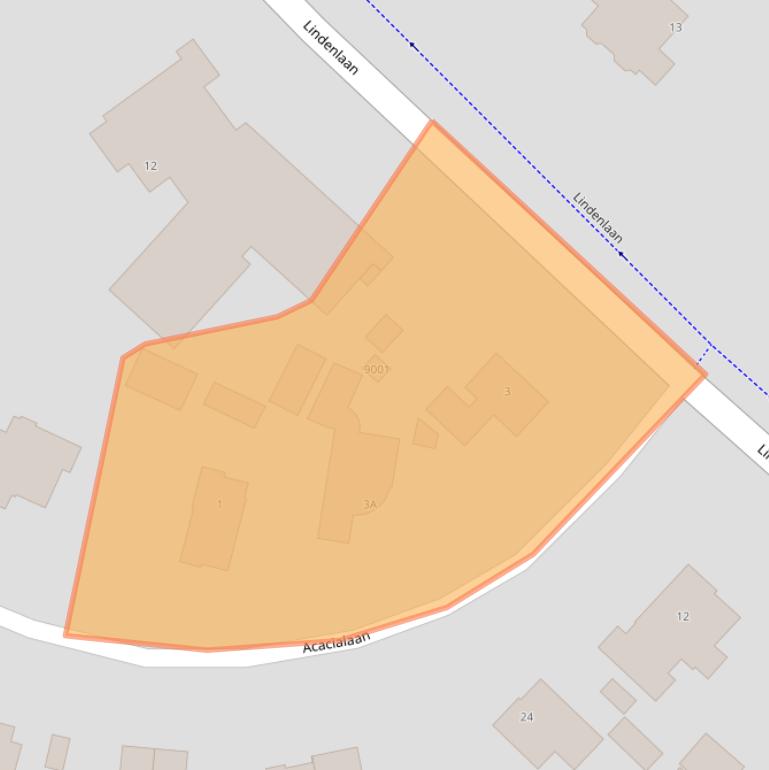 Kaart van postcodegebied 3707ET.