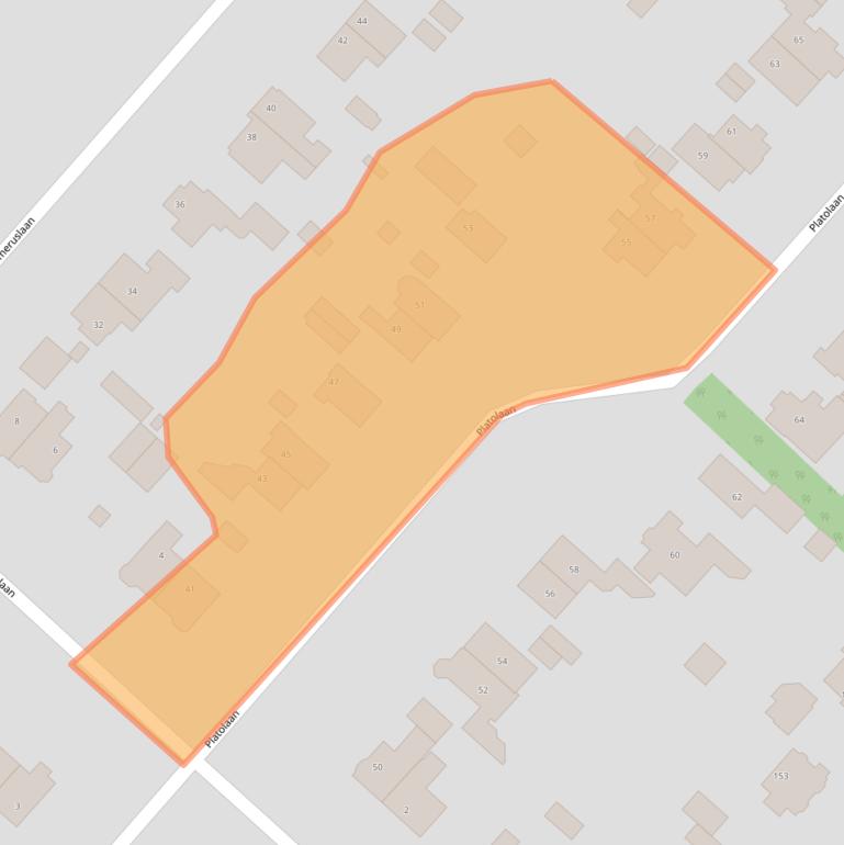 Kaart van postcodegebied 3707GC.