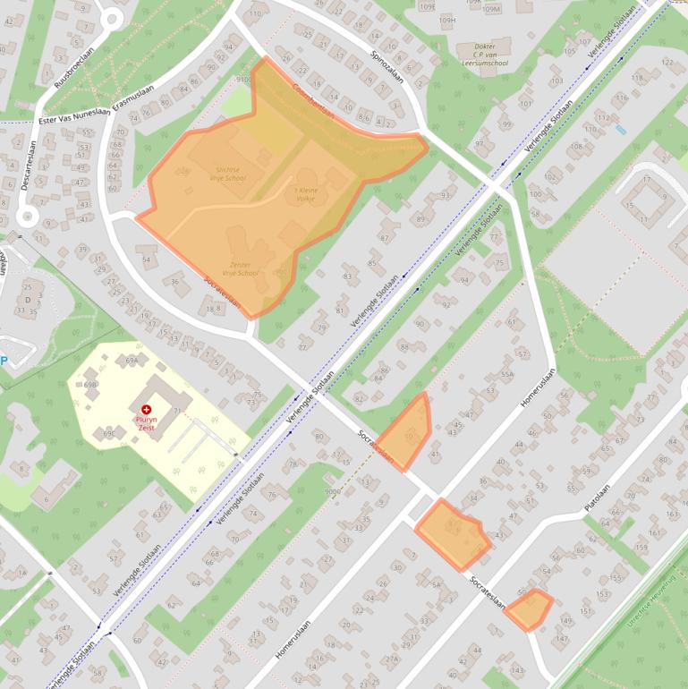 Kaart van postcodegebied 3707GL.