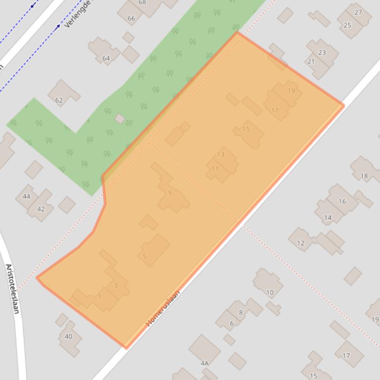 Kaart van postcodegebied 3707GM.