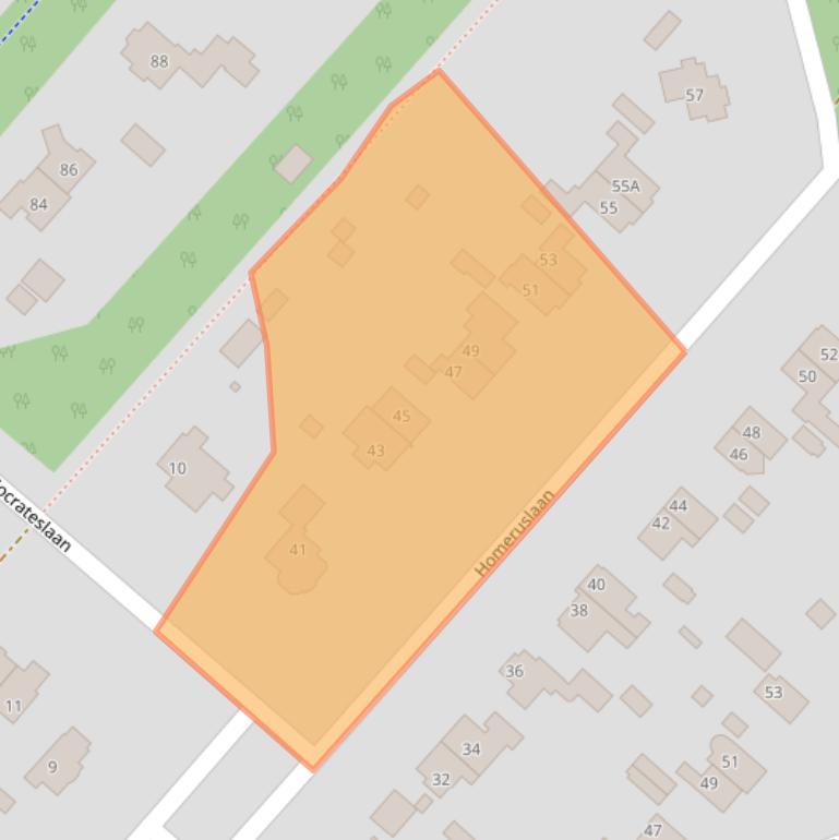 Kaart van postcodegebied 3707GP.