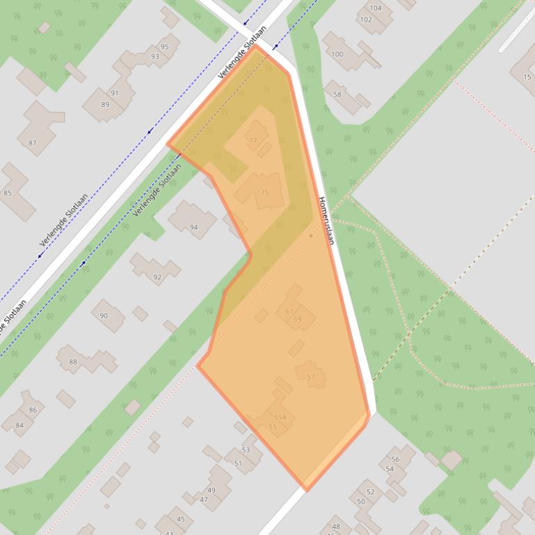 Kaart van postcodegebied 3707GR.