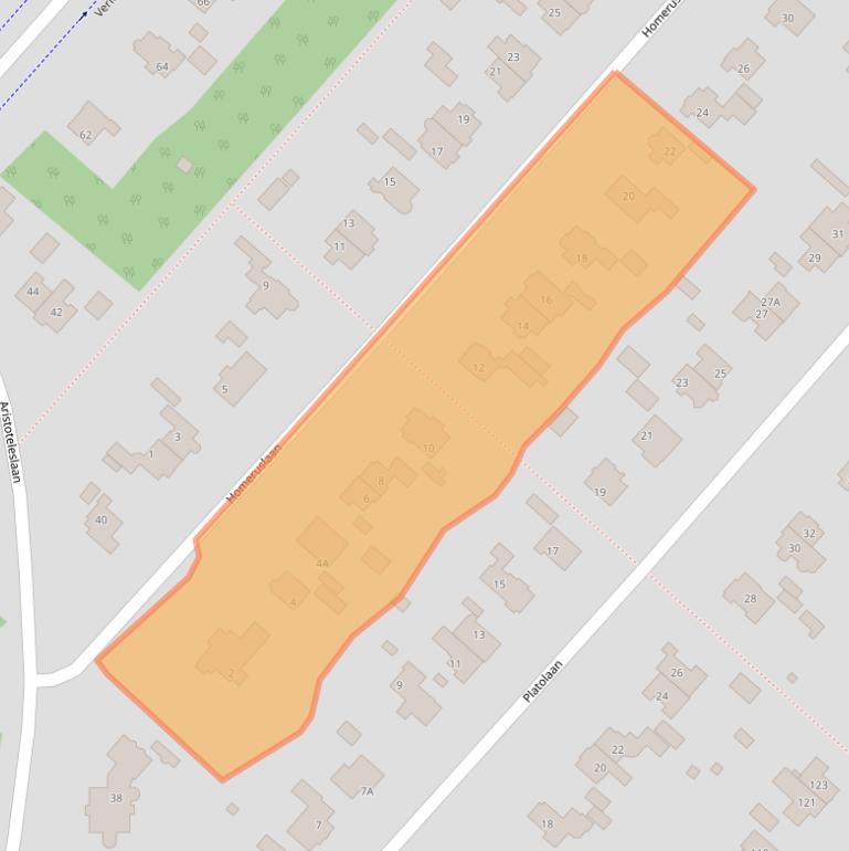 Kaart van postcodegebied 3707GS.