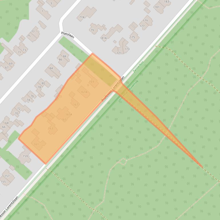 Kaart van postcodegebied 3707HG.