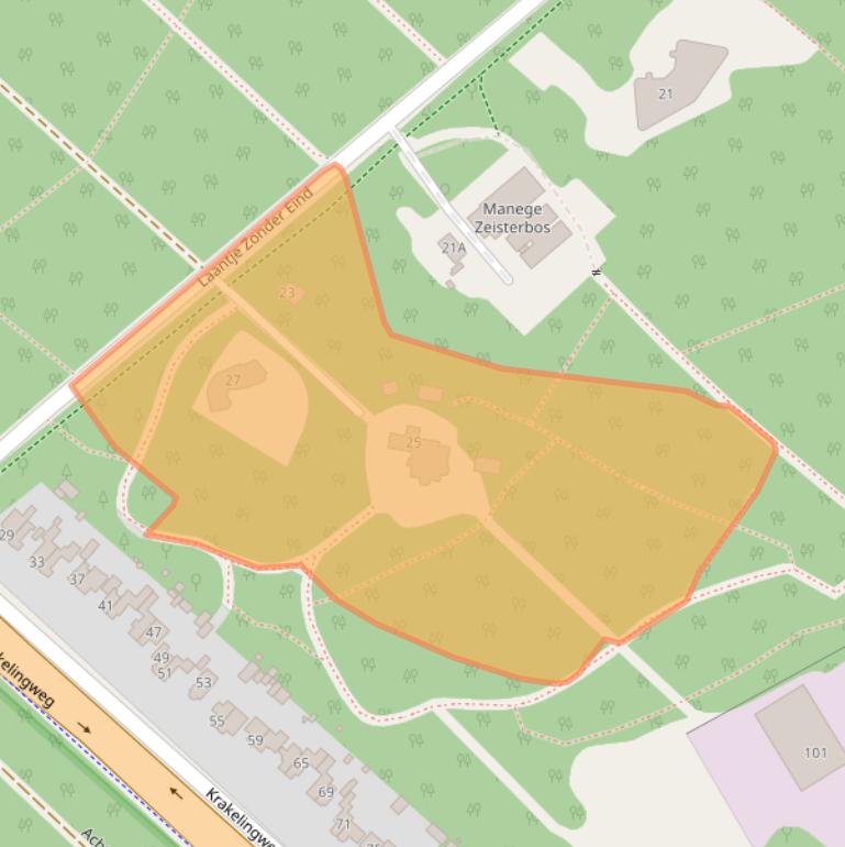 Kaart van postcodegebied 3707HP.