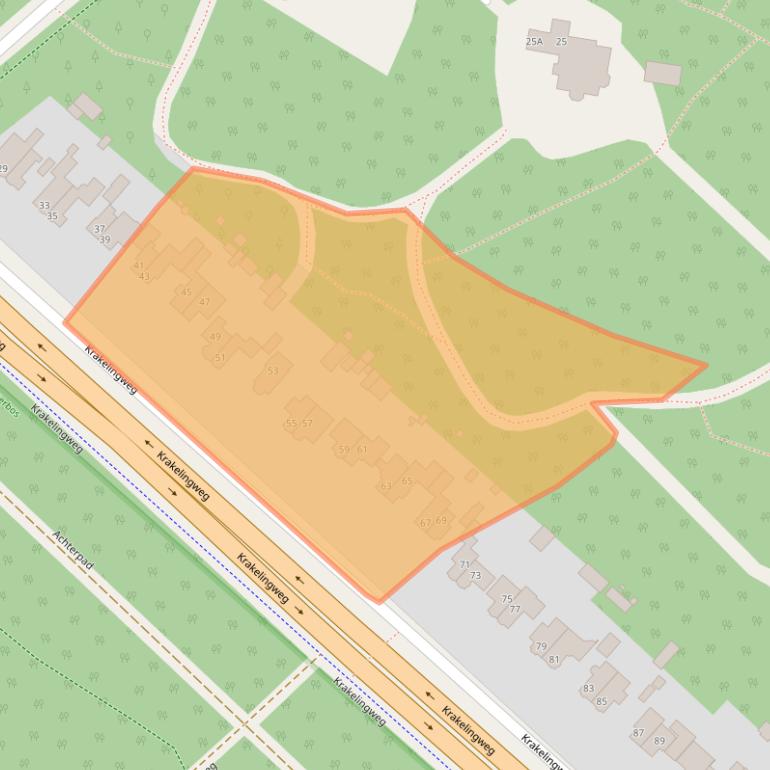 Kaart van postcodegebied 3707HR.