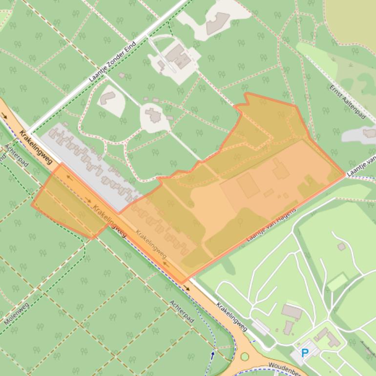 Kaart van postcodegebied 3707HS.