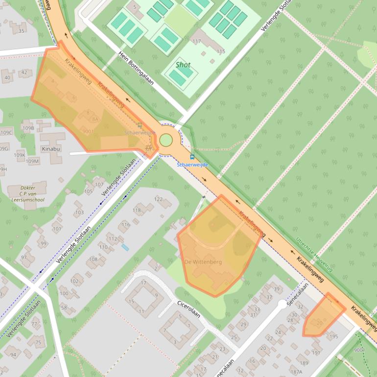 Kaart van postcodegebied 3707HV.