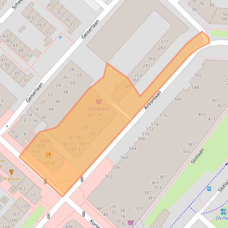 Kaart van postcodegebied 3707KA.