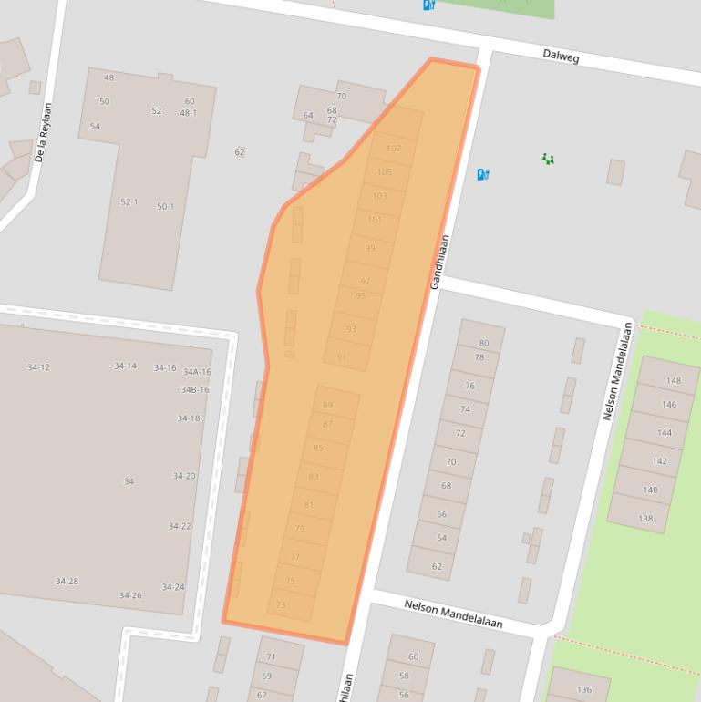 Kaart van postcodegebied 3707KH.