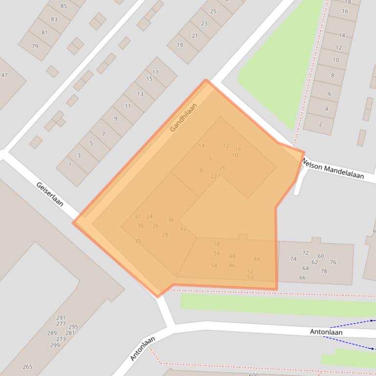 Kaart van postcodegebied 3707KM.