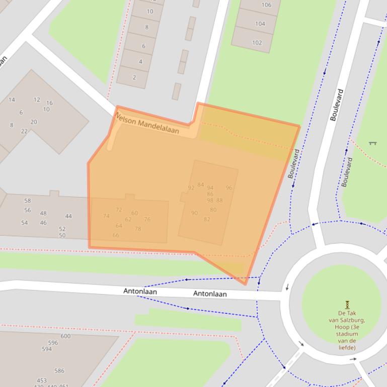 Kaart van postcodegebied 3707KN.