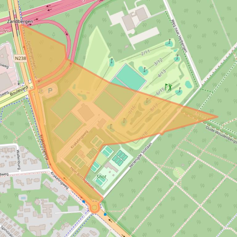 Kaart van postcodegebied 3707NX.