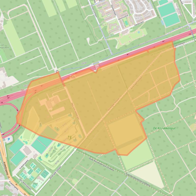 Kaart van postcodegebied 3707NZ.