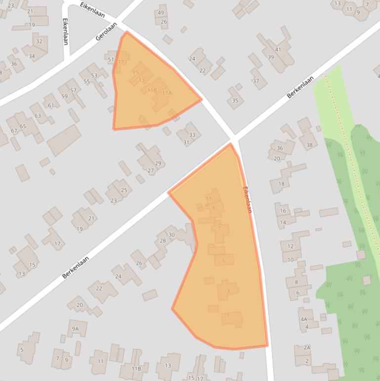 Kaart van postcodegebied 3707SB.