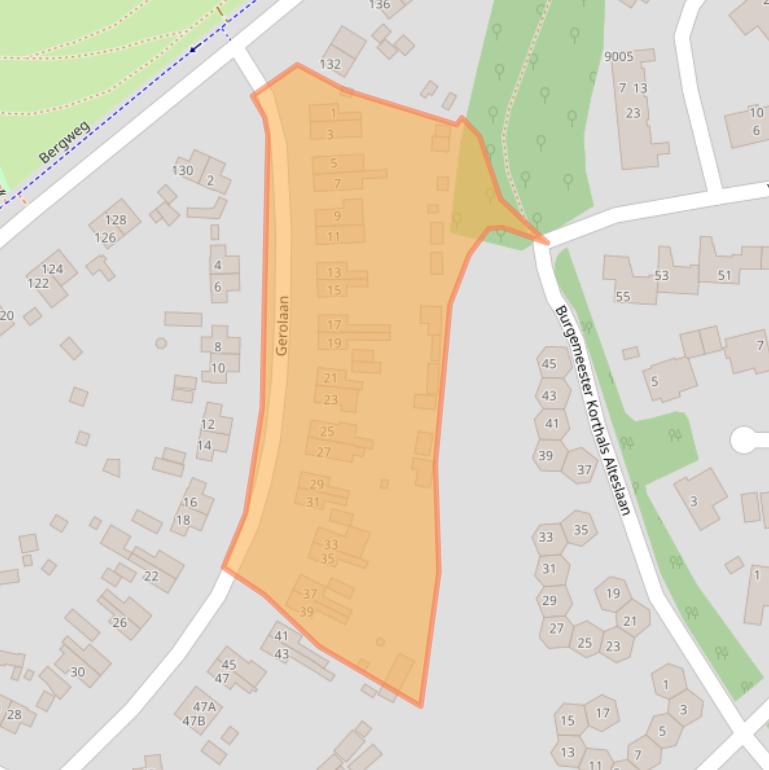 Kaart van postcodegebied 3707SG.