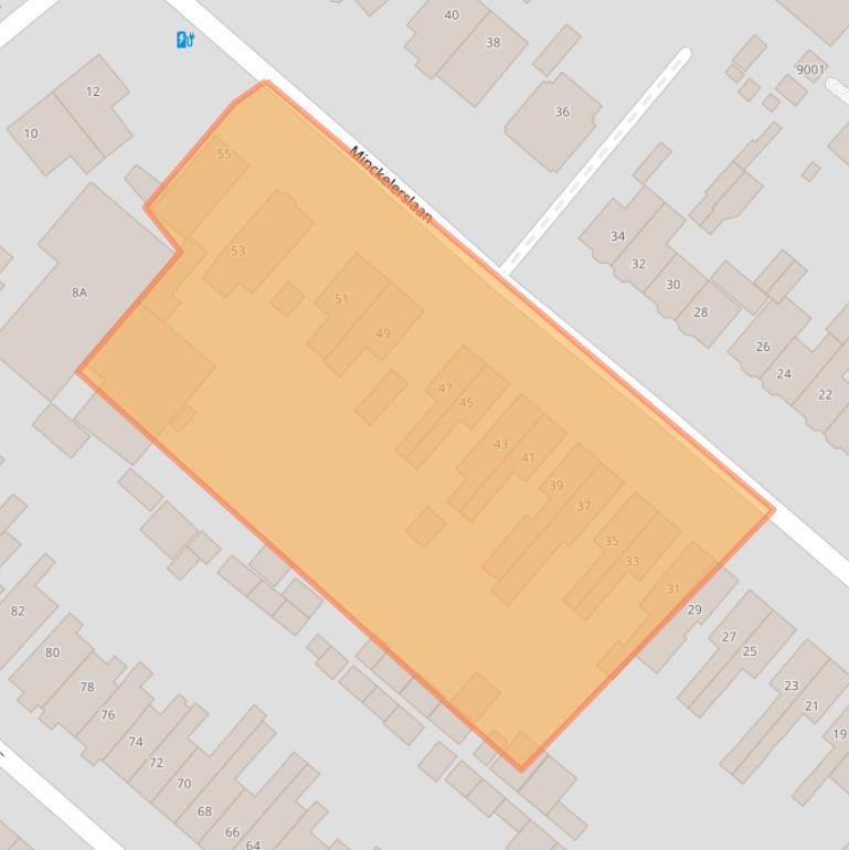 Kaart van postcodegebied 3707TH.