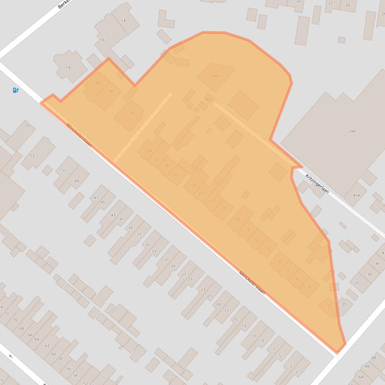 Kaart van postcodegebied 3707TJ.