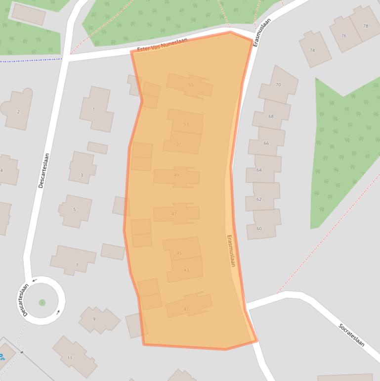 Kaart van postcodegebied 3707ZB.