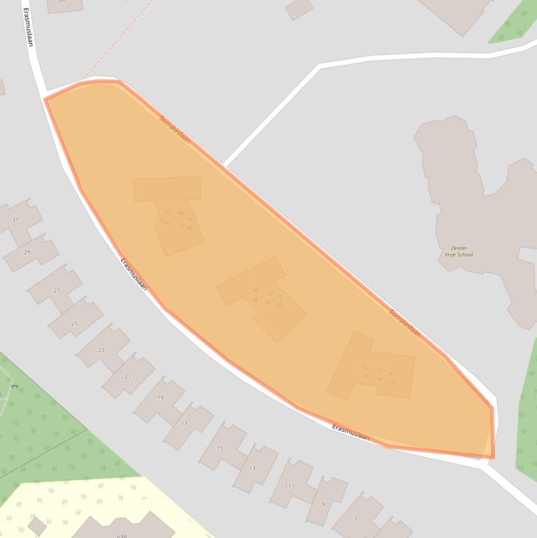 Kaart van postcodegebied 3707ZD.