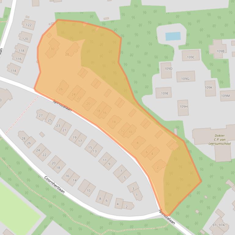 Kaart van postcodegebied 3707ZJ.